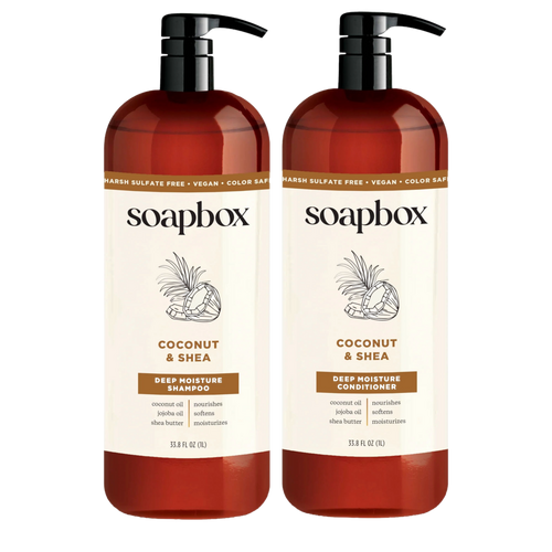 Soapbox - 33.8 oz Coconut Shampoo & Conditioner Duo | Ulta Beauty