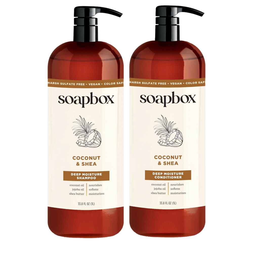 Soapbox Coconut Shampoo & Conditioner Duo - 33.8 oz