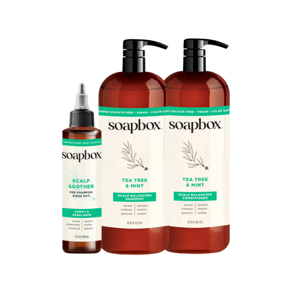 Soapbox Tea Tree & Mint Scalp Balancing Haircare Essentials #1
