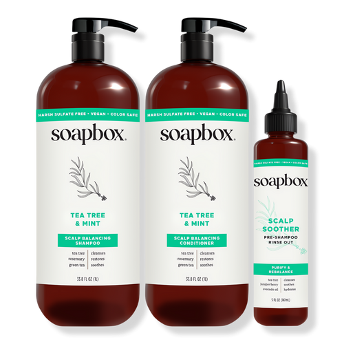 Soapbox - 33.8 oz Tea Tree & Mint Scalp Balancing Haircare