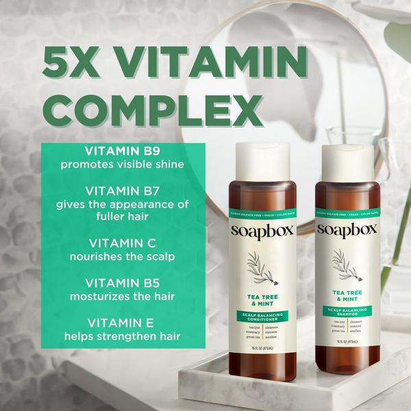 Soapbox Tea Tree & Mint Scalp Balancing Haircare Essentials #3