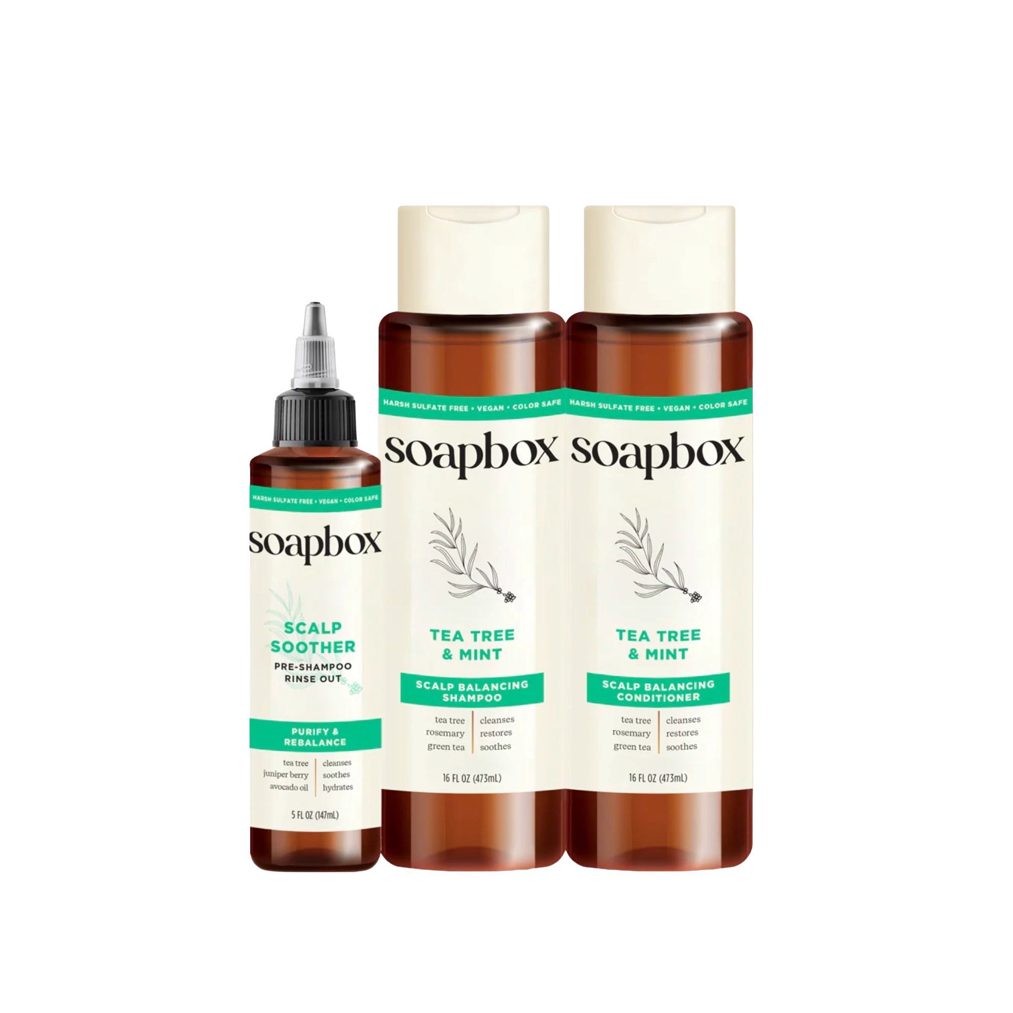 Soapbox Tea Tree & Mint Scalp Balancing Haircare Essentials #1