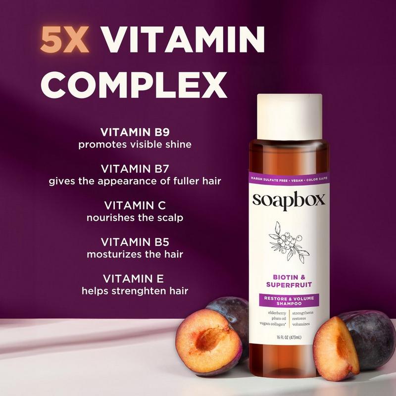 Soapbox - 16 oz Biotin Shampoo & Conditioner Duo | Ulta Beauty