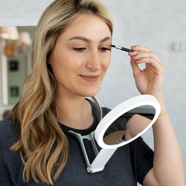 Zadro Multi-Position LED Lighted Hand Mirror with 10X/1X #3