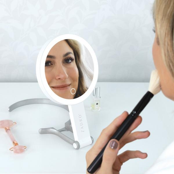 Zadro Multi-Position LED Lighted Hand Mirror with 10X/1X #6