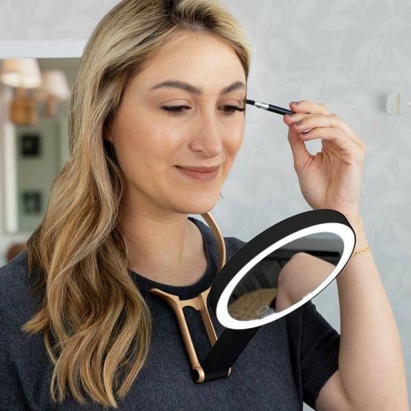 Zadro Multi-Position LED Lighted Hand Mirror with 10X/1X #3