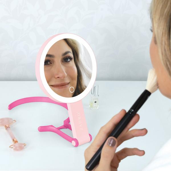 Zadro Multi-Position LED Lighted Hand Mirror with 10X/1X #6