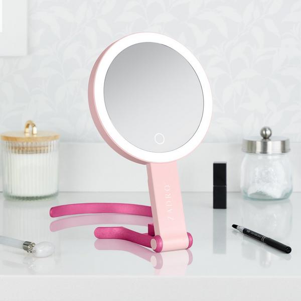 Zadro Multi-Position LED Lighted Hand Mirror with 10X/1X #7