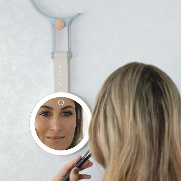 Zadro Multi-Position LED Lighted Hand Mirror with 10X/1X #4