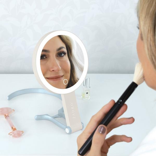 Zadro Multi-Position LED Lighted Hand Mirror with 10X/1X #6