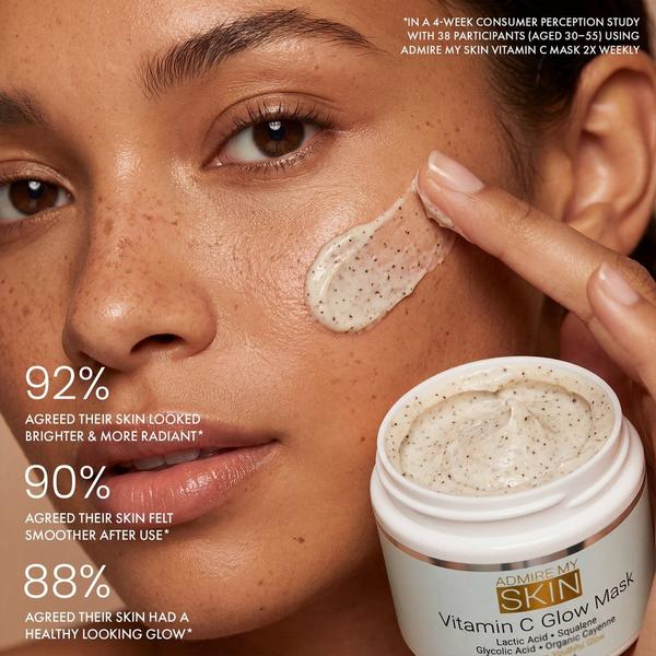 Admire My Skin Vitamin C Glow Mask for Brightening - Contains Glycolic and Lactic Acids #7