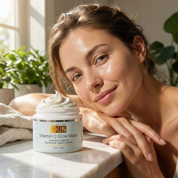 Admire My Skin Vitamin C Glow Mask for Brightening - Contains Glycolic and Lactic Acids #8