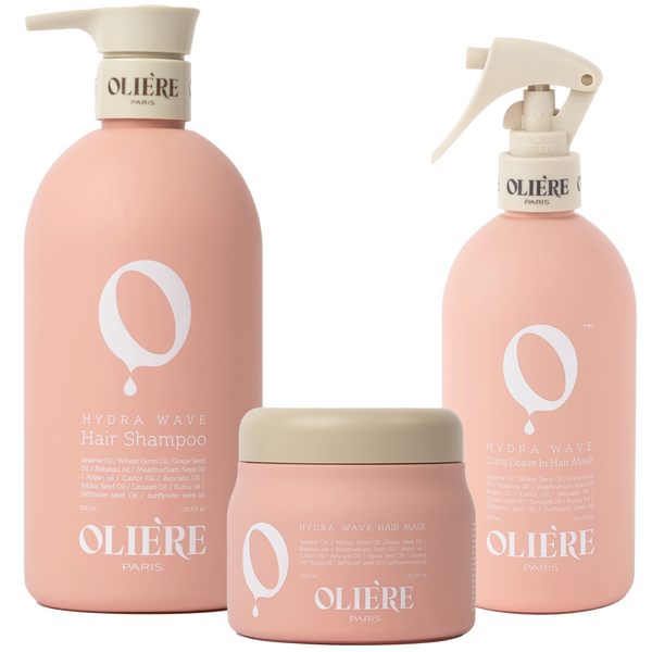 Oliere Paris Hydra Wave Essential Curl-Care Hair Care Trio #1