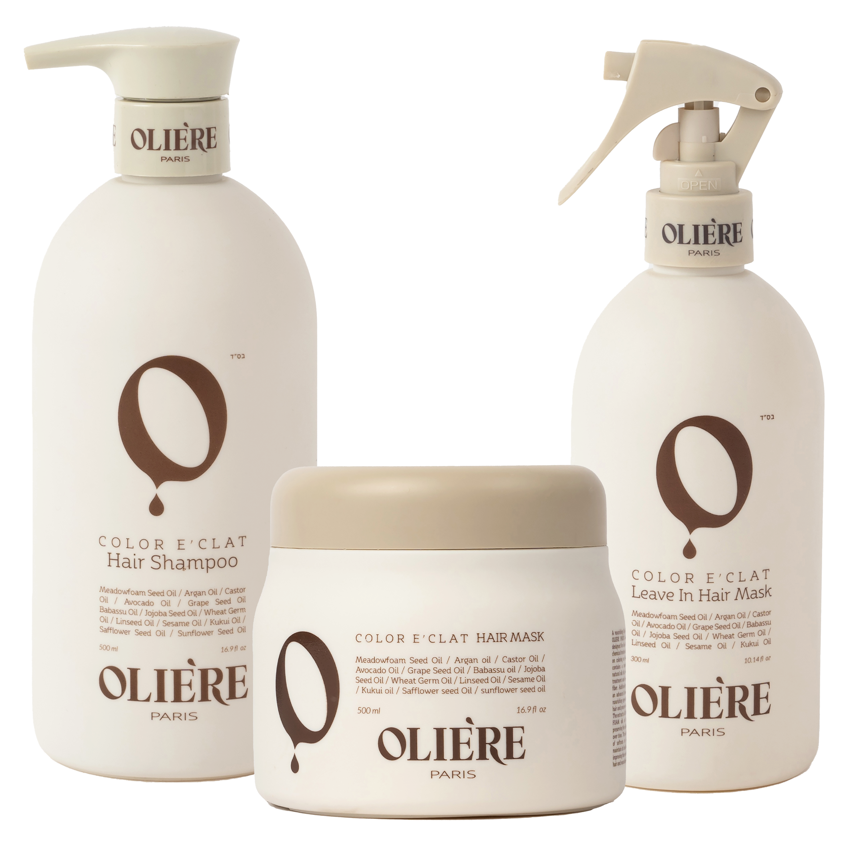 Oliere Paris Color Éclat Essential Color-Care Hair Care Trio #1