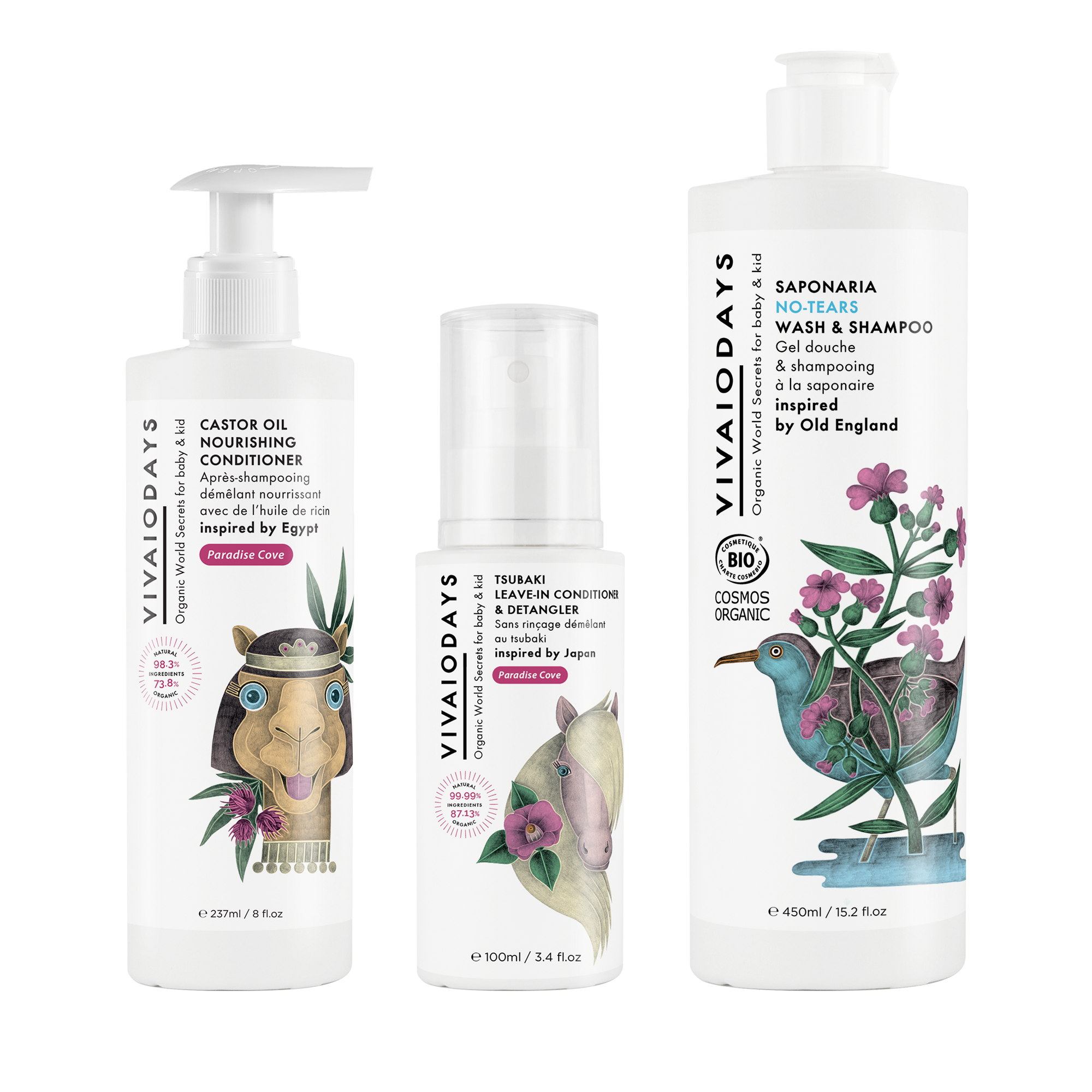 VIVAIODAYS Natural Hair Care Bundle for Kids #1