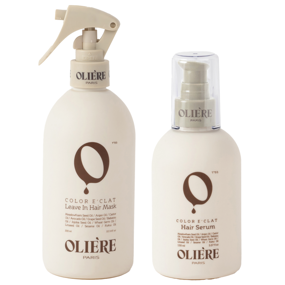 Oliere Paris Color Eclat Leave-In Hydration & Shine Hair Care Duo