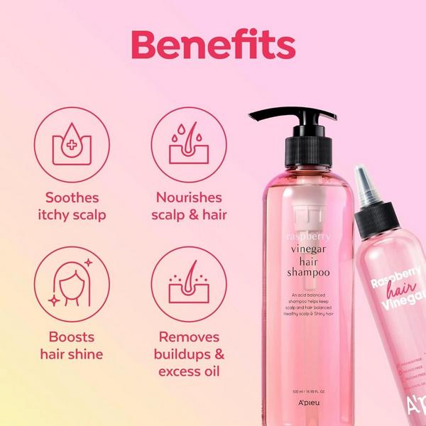 Apieu Raspberry Hair Vinegar Shampoo #3