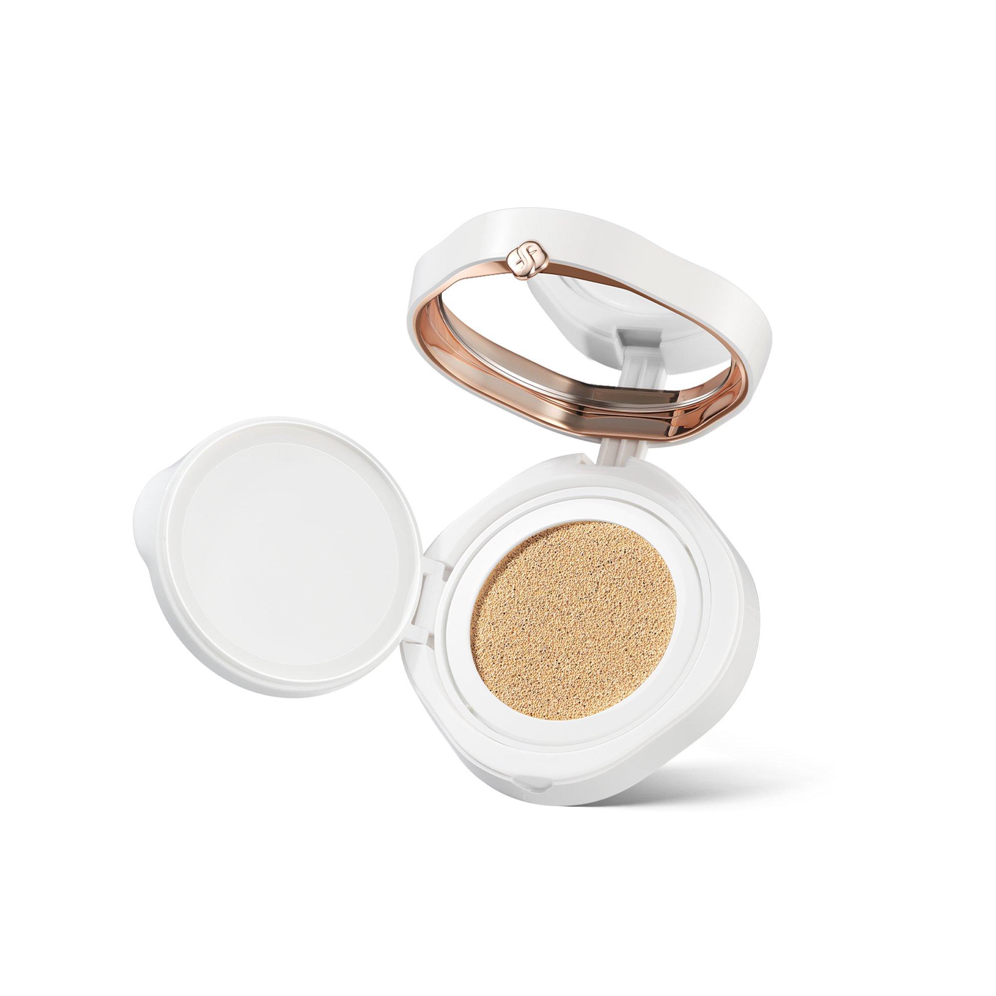 Невесомый матовый тональный кушон Florasis Flawless Jade Breathable, цвет: N25 Rippling Lotus — фото 3