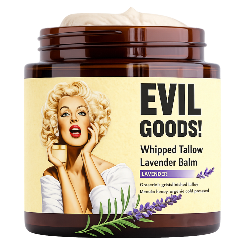 Evil Goods Whipped Grass-Fed Beef Tallow Balm - Lavender