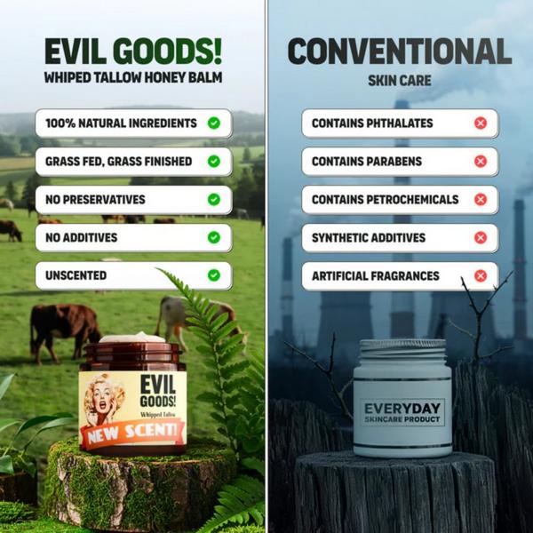 Evil Goods Whipped Grass-Fed Beef Tallow Balm #7