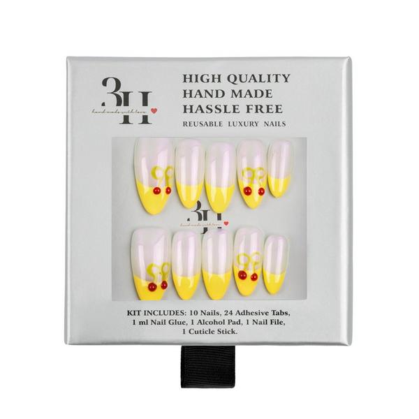 3H Nails Cherry Pop Handmade Press-On Nails #1