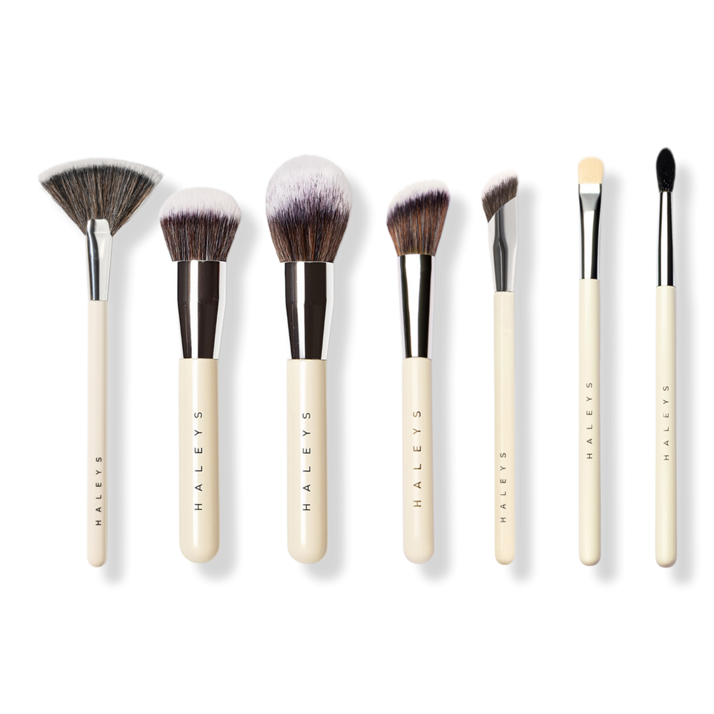 HALEYS Beauty 7-Piece Essential Makeup Brush Set