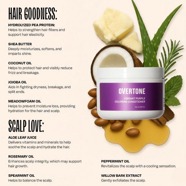 Overtone Semi Permanent Color-Depositing Deep Conditioning Mask #8