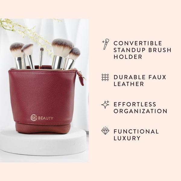 BK Beauty Standup Brush Holder & Travel Makeup Bag #3