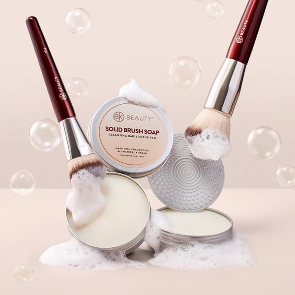 BK Beauty Solid Brush Soap with Cleaning Pad #2