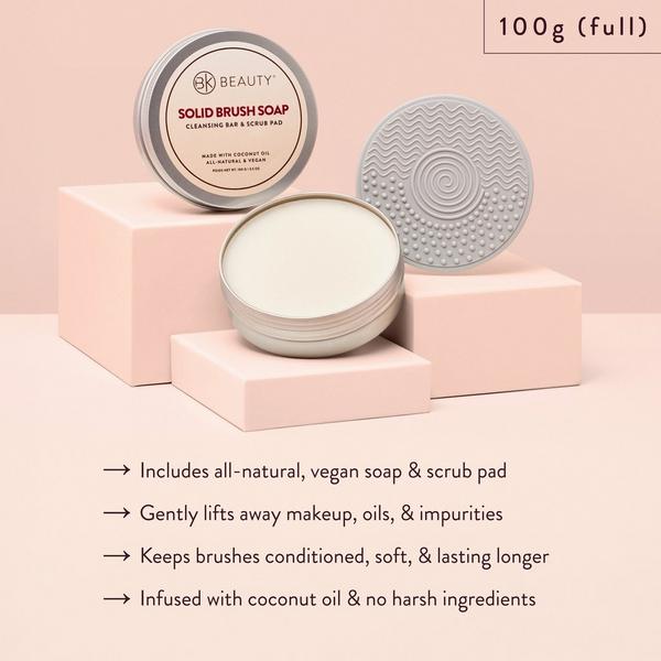 BK Beauty Solid Brush Soap with Cleaning Pad #3