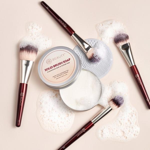 BK Beauty Solid Brush Soap with Cleaning Pad #5