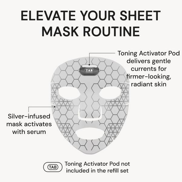 Tech Activated Beauty SilverFusion Sheet Mask + Toning Activator Pod #3
