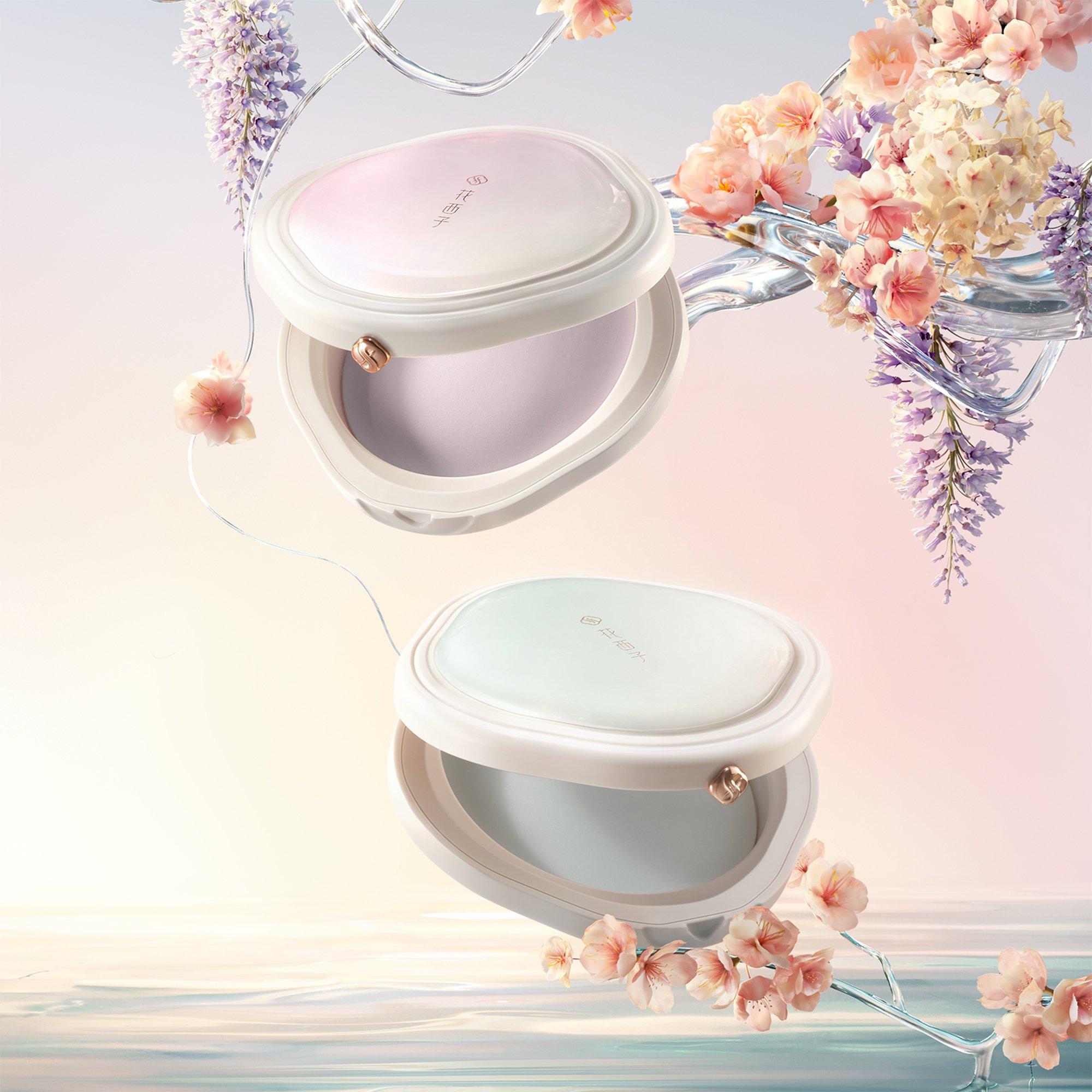 Цветокорректирующая компактная пудра Florasis Flawless Jade Breathable, цвет: 02 Voile — фото 4