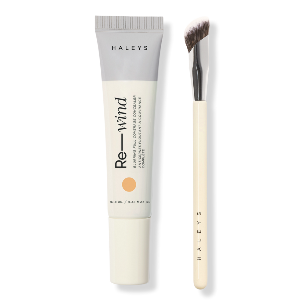HALEYS Beauty Full Coverage Concealer & Brush Set - Medium/Tan - Warm
