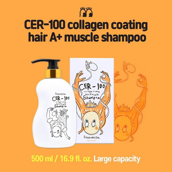 Elizavecca CER-100 Collagen Coating Hair Muscle Shampoo #3