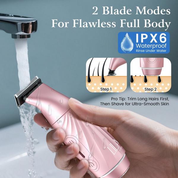 LILA by Akunbem 2-in-1 Bikini Trimmer & Shaver - Adjustable Magnetic Blades #6