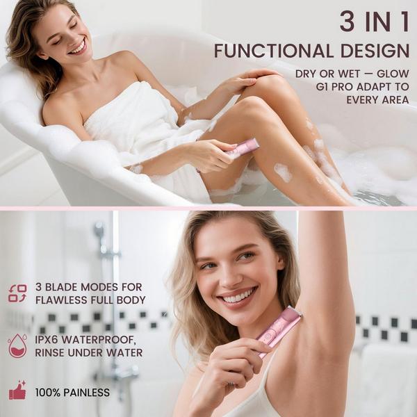 LILA by Akunbem 3-in-1 Waterproof Trimmer & Shaver for Women - USB Rechargeable #8