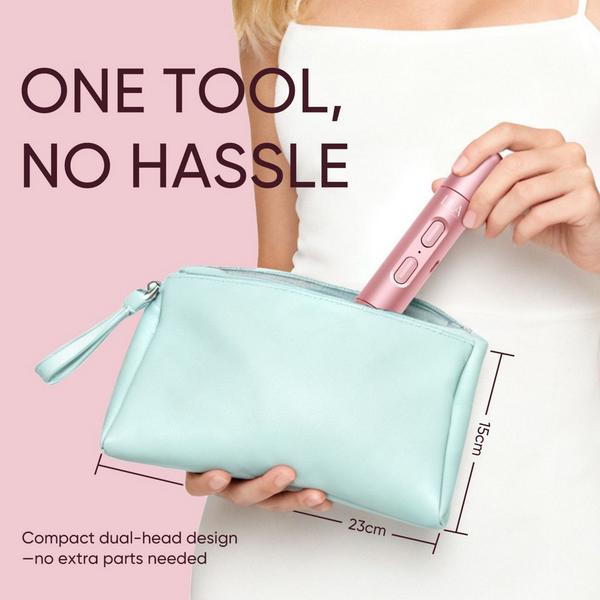 LILA by Akunbem 2 in 1 Portable Women Facial Shaver & Eyebrow Trimmer – Bloom T1 #8