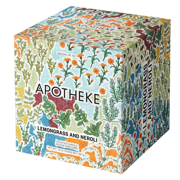 APOTHEKE Lemongrass and Neroli Specialty 2-Wick Scented Concrete Candle #3