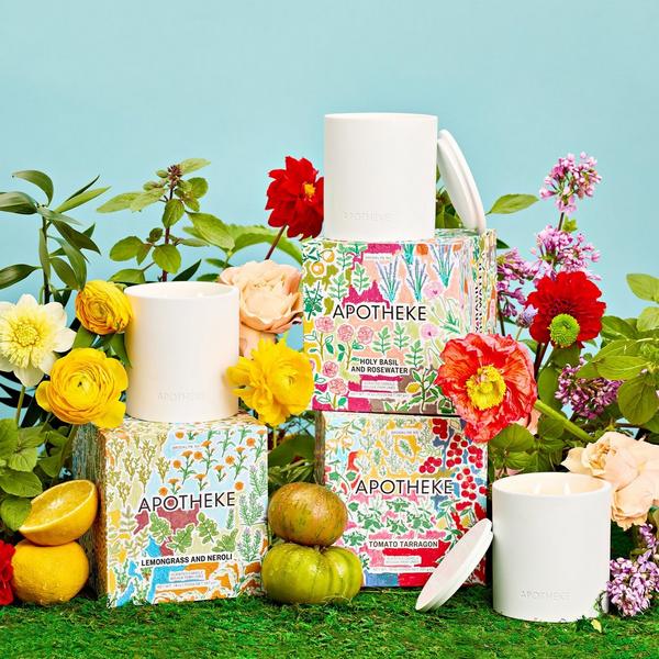 APOTHEKE Lemongrass and Neroli Specialty 2-Wick Scented Concrete Candle #5