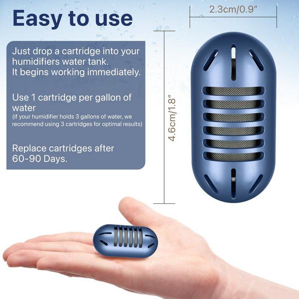 Miko Water Demineralization Cartridges - 4-Pack for Ultrasonic Humidifiers #6