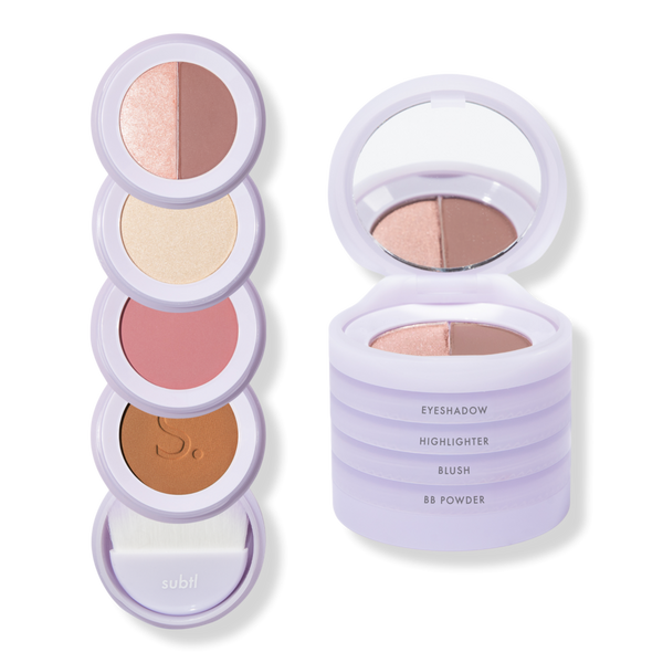 SUBTL. Beauty 4-in-1 Stack with Powder Foundation, Eyeshadow, Blush, and Highlighter #1