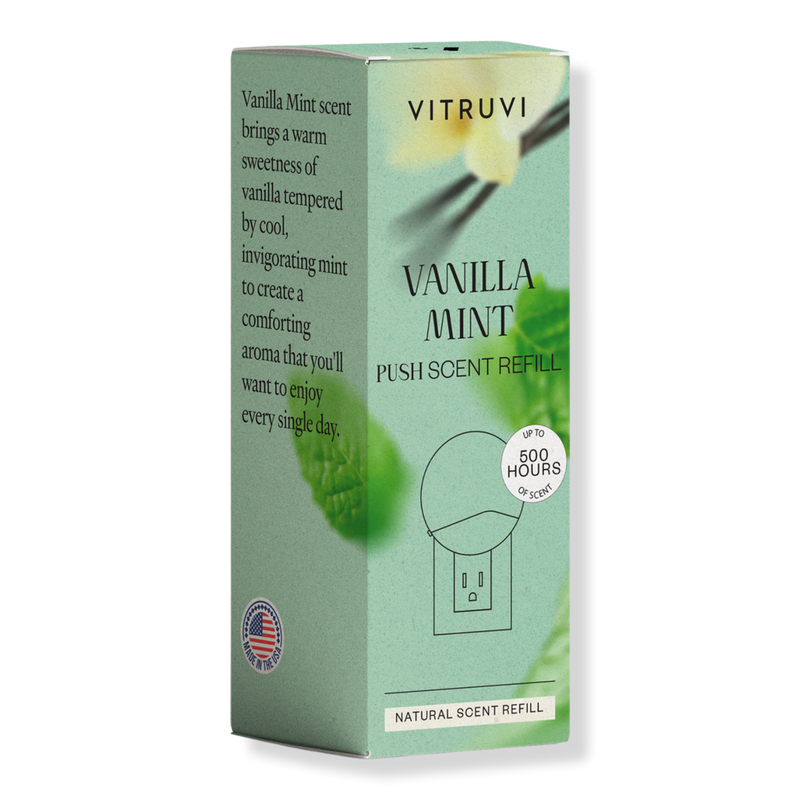 vanilla mint vape juice Vitruvi - Push Scent Refill Size:5 Pack Creamy Coconut Nasty Bar XL 20K vapesbar Clear Ice - Lava A calming balance of