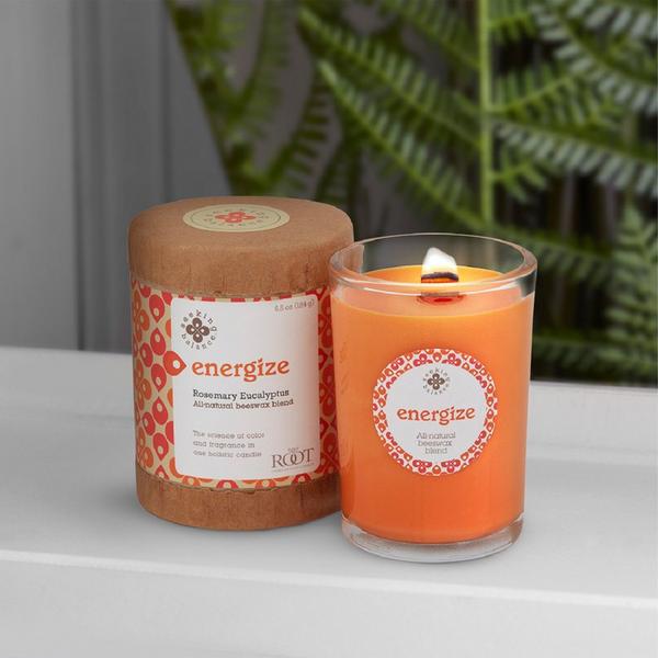 Root Candles Seeking Balance Aromatherapy Candle - Energize - Rosemary Eucalyptus #2