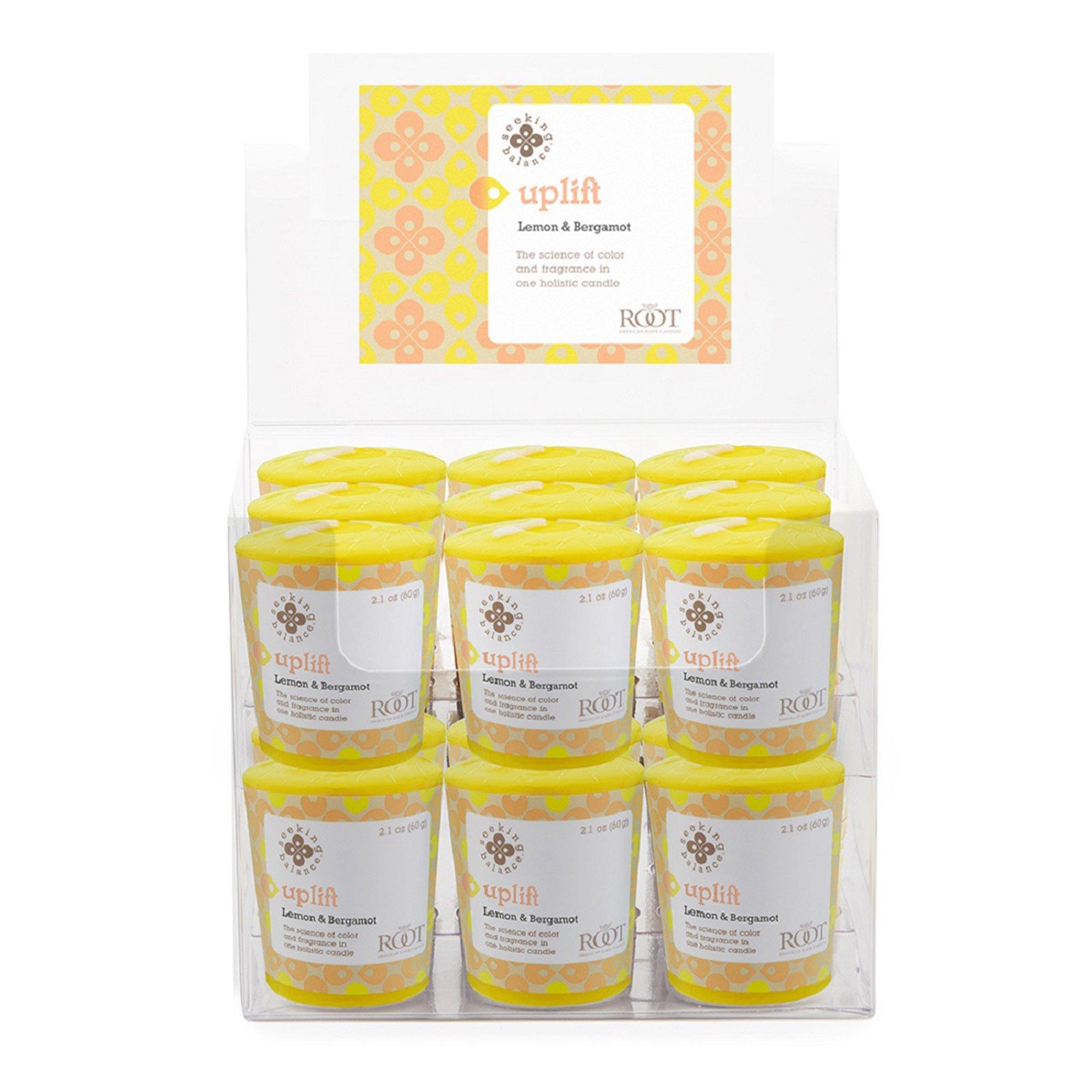 Root Candles Seeking Balance Uplift - Lemon & Bergamot Aromatherapy Candle #1