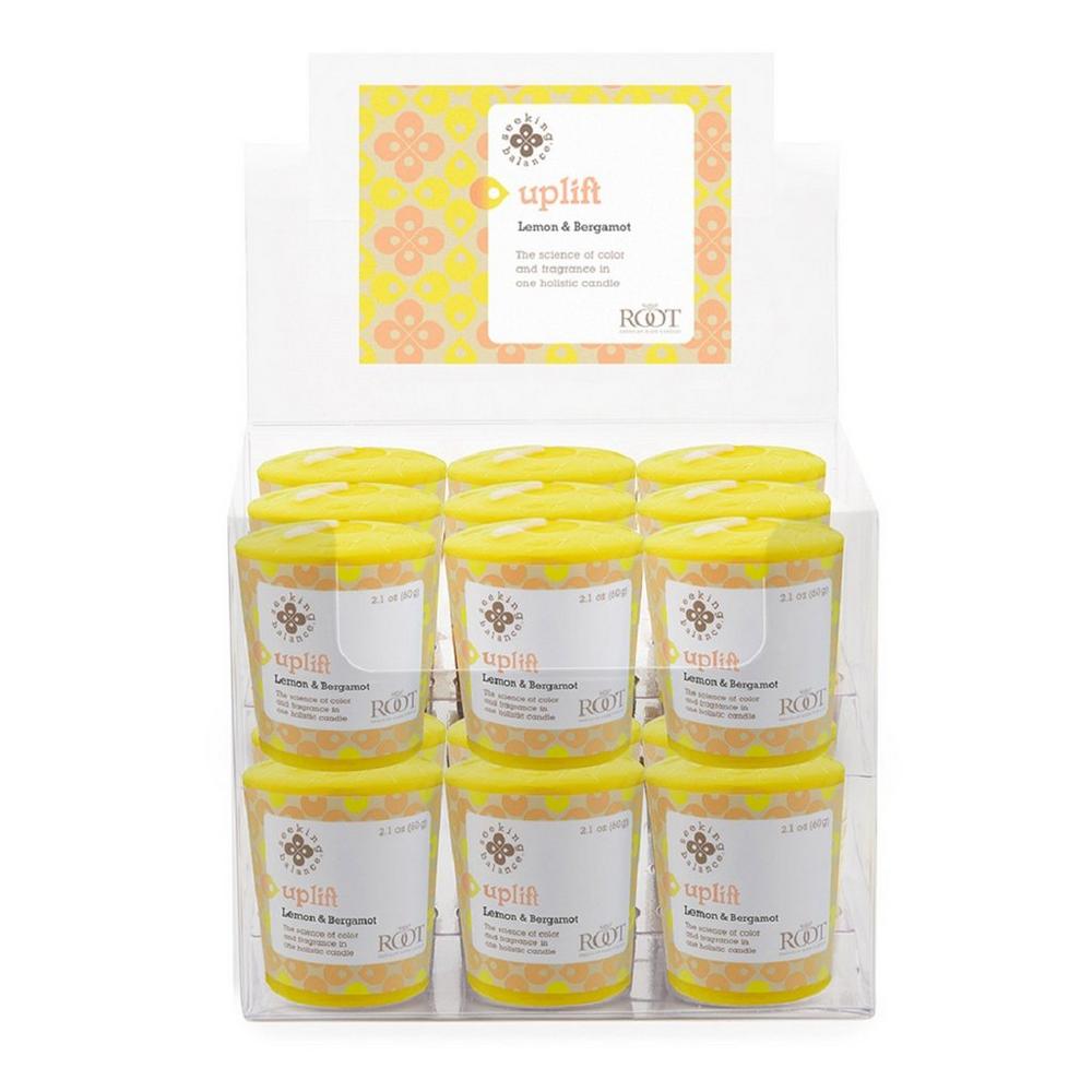 Root Candles Seeking Balance Uplift - Lemon & Bergamot Aromatherapy Candle