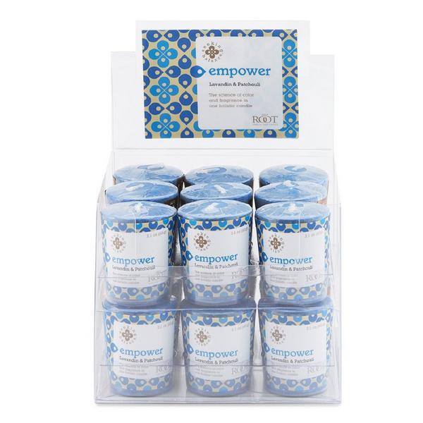 Root Candles Seeking Balance Empower - Lavandin & Patchouli Aromatherapy Candle #1