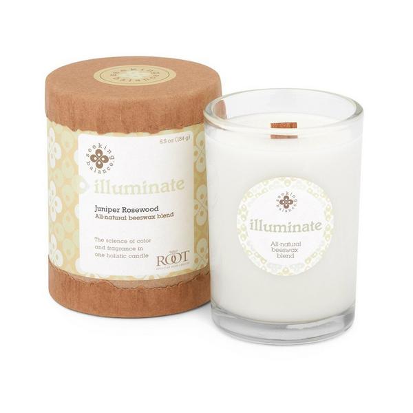 Root Candles Seeking Balance Aromatherapy Candle -Illuminate - Juniper Rosewood #1