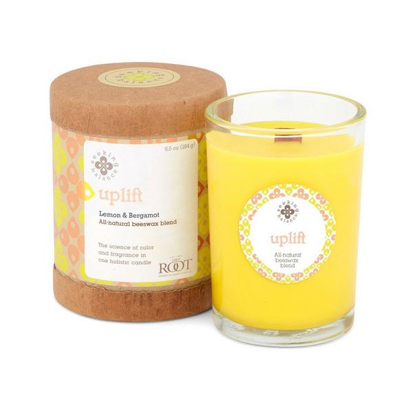 Root Candles Seeking Balance Uplift - Lemon & Bergamot Aromatherapy Candle #1