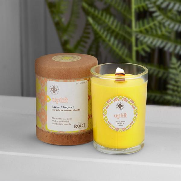 Root Candles Seeking Balance Uplift - Lemon & Bergamot Aromatherapy Candle #2